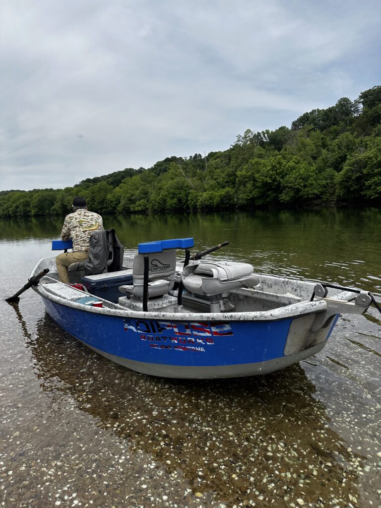 “Dave taking in the scenery during an afternoon float on The Holston River”