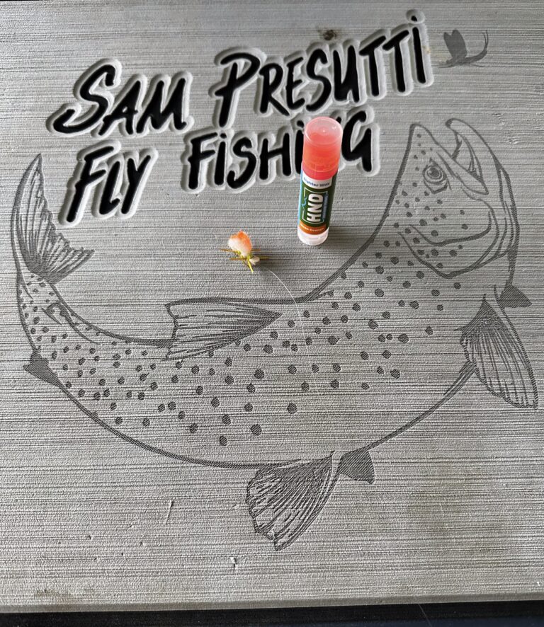 “High and Dry indicator markers come in handy for varying light conditions. Use on small dries, yarn indicators or your leader for tight line nymphing”